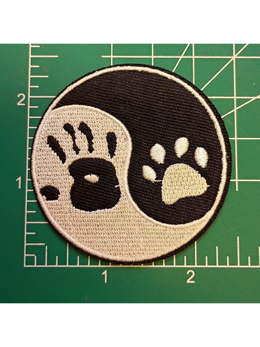 2/$10 We Are One Yin Yang Hand and Paw Patch